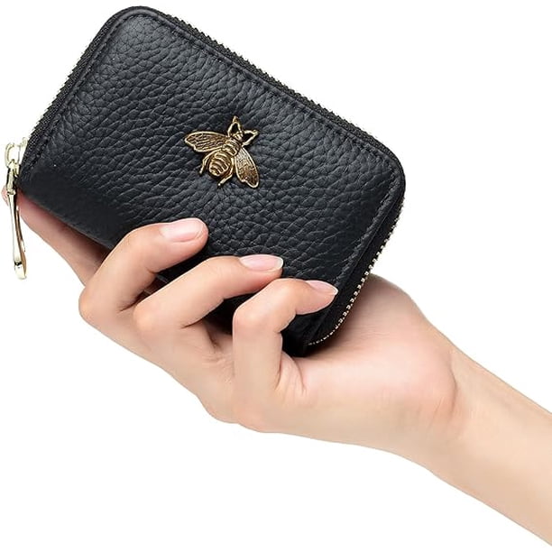 Mini Monedero De Cuero Genuino Con Cremallera Para Mujer, Carteras De Cuero De Vaca, Monedero Pequeño, Tarjetero, Mini Bolsa De Dinero, Embrague Portátil - AliExprs 1524