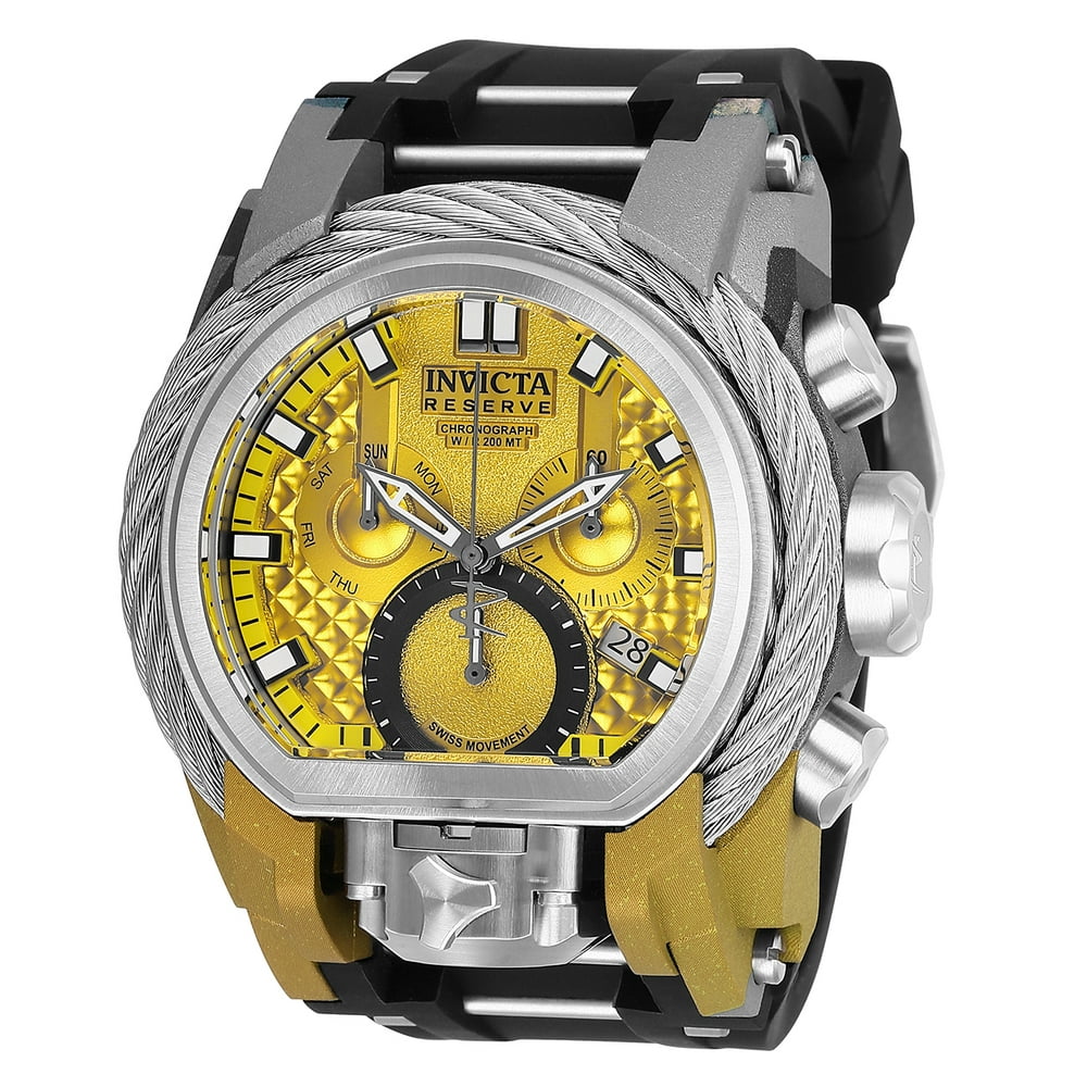 Invicta - Invicta Men's 26444 Reserve Quartz Chronograph Yellow Dial Watch - Walmart.com