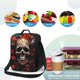 thumbnail image 4 of Disketp Vintage Butterfly Flower Skull Bolsa Térmica Estampada para Almuerzo, Lonchera para Hombres y Mujeres Adultos, 4 of 7
