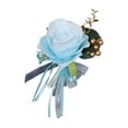 thumbnail image 4 of Tachiuwa Wedding Boutonniere Brooch Pin for Suit Bride Boutonniere Romantic Groom Flower Bridegroom Boutonniere for Wedding Party Prom Blue, 4 of 10