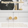 thumbnail image 3 of Wekvgz 15pcs Drawer Knob Set Stainless Steel Non drill Self Adhesive Cabinet Knobs Easy Installation Kitchen Hardware Brushed Nickel Cabinet Knobs for Wardrobe Drawer Dresser (Golden), 3 of 11