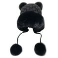 thumbnail image 2 of YM YOUMU Women Faux Fur Knitted Beanie Hat Warm Winter Cap, 2 of 3
