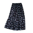 thumbnail image 2 of Njagoc3 Effortless Weekend: Womens Smocked Elastic Waist Midi Skirt | Solid Hue | Lightweight Rayon Challis | Summer Casual Wear for Farmers Markets & Picnics, 2 of 6