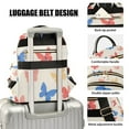 thumbnail image 3 of FORMRS Mini Backpack Purse for Women Quilted Travel Daypack Casual Shoulder Bag, Red Butterflies, 3 of 7