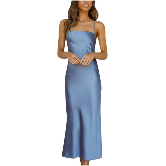 IROINNID Women's Sleeveless Sheath Dress Fashion Strapless Backless Camis Long Dresses Off-The-Shoulder Ankle-Length Women Dress