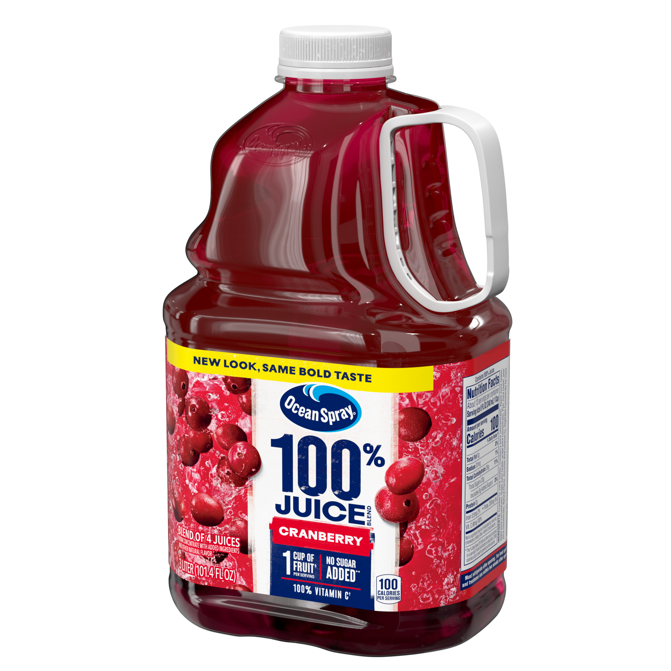 Ocean Spray® 100% Juice Cranberry Juice Blend, 101.4 fl oz Bottle - image 4 of 9