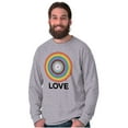 thumbnail image 2 of Love Progress Gay Pride Flag Spiral Long Sleeve TShirt Men Women Brisco Brands M, 2 of 6
