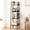 Black, variant on 4-Tier Ladder Shelf, Corner Bookshelf for Living Room, Balcony, Home Office, Bookcase Storage & Display Shelf, Rustic Brown