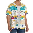thumbnail image 4 of KLL Funny Farm Print Men's Shirt Short Sleeve Button Down Summer Cuba Beach Shirts- Medium, 4 of 7