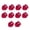 Rose, variant on 10PCS Heart Design Mirrored Lipstick Holder Compact Travel Size Cosmetic Storage Case For Lip Gloss Valentines Present