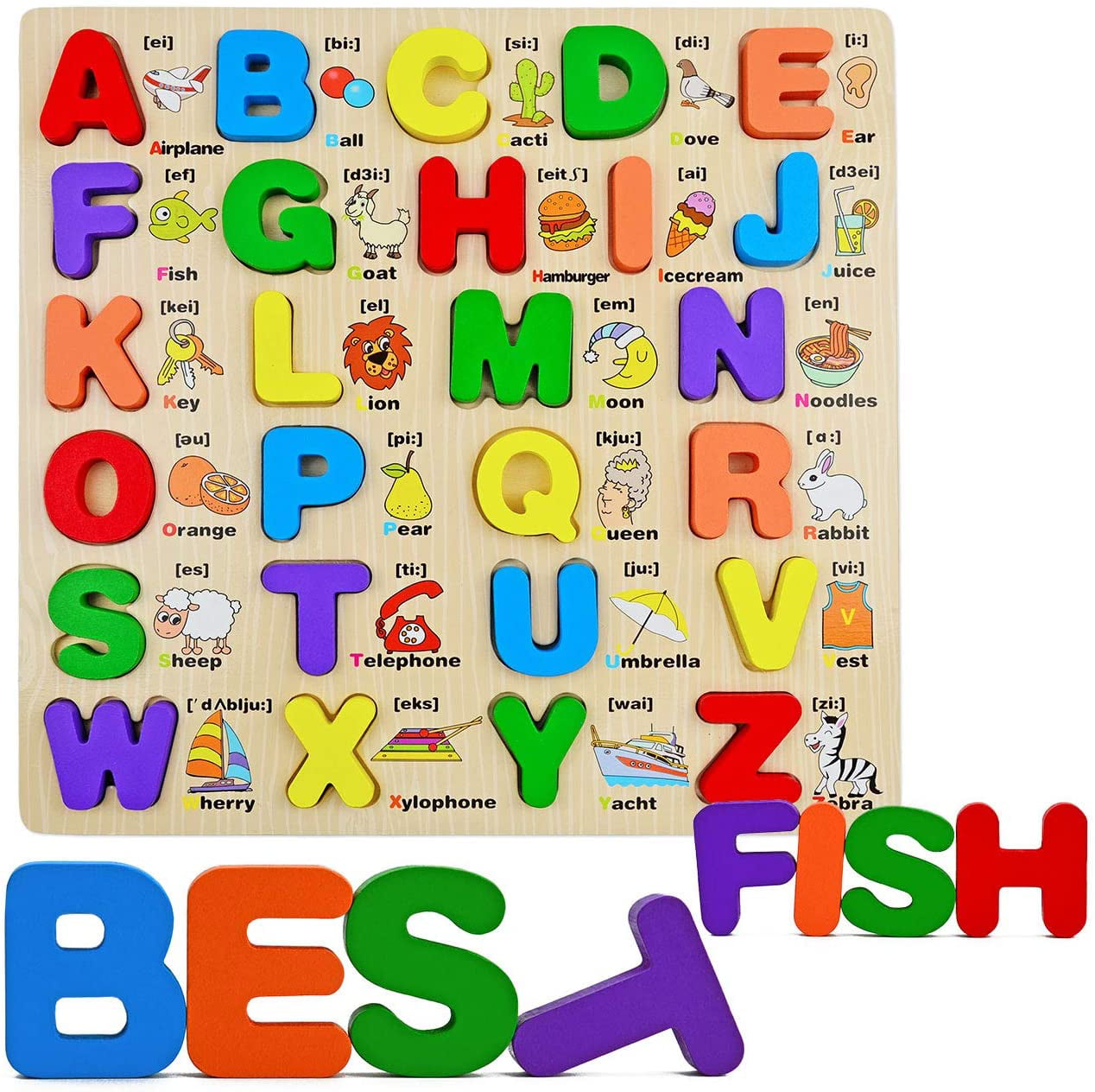 Reusable UPPERCASE ABC'S Foam Puzzle Alphabet Homework Helper Board Ages 3+ 