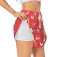 thumbnail image 3 of Lsque Cartoon Rooster Printed Women's Running Shorts with Liner Pockets,Elastic Quick Dry Workout Athletic Gym Yoga Shorts,Womens High Waist Shorts-X-Large, 3 of 9