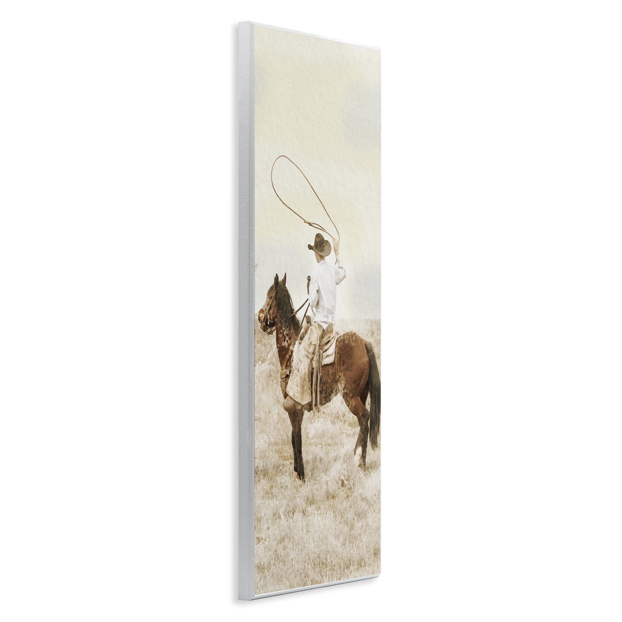 Stupell Industries Wrangling Cowboy Lasso Wall Plaque Art, design by Marcus Prime