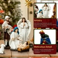 thumbnail image 5 of KUETH Nativity Sets for Christmas Indoor Resin Set Hand Painted Nativity Figures Christmas Nativity Scene Set Decorations Holy Family Decor of 13 Pieces 7.9 Inch, 5 of 6