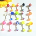 thumbnail image 5 of 100Pcs Mixed Color Ball Belly Button Navel Rings Barbell Body Piercing Jewelry, 5 of 6
