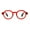 Red, variant on Round Frame Reading Glasses Bold Thick Design Lightweighted Flexible Metal Hinge Anti-Slip Temples Comfort In Vogue