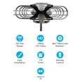 onn. 4K HD Motorized Outdoor TV Antenna with 150Mile Range and Pole