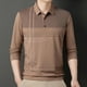thumbnail image 5 of Blusa y camisa de manga larga con cuello vuelto para hombre, pijama deportivo para el hogar, camiseta de color liso, blusa deportiva de poliéster para hombre, 5 of 6