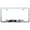 Brushed Chrome, variant on Chevy ZL1 Laser Etched Logo Cut-Out License Plate Frame (Brushed Chrome)