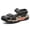 black, variant on Breathable Hollow Leather Outdoor Walking Sandals Impact Resistant Toe Guard For Camping, Beach & Daily Travel