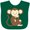 Green, variant on Inktastic Monkey thinking Boys or Girls Baby Bib