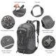 thumbnail image 3 of Mochila de senderismo de 45 l para hombres y mujeres, ligera, plegable, de viaje, 3 of 7