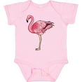 thumbnail image 3 of Inktastic Pink Flamingo Boys or Girls Baby Bodysuit, 3 of 5