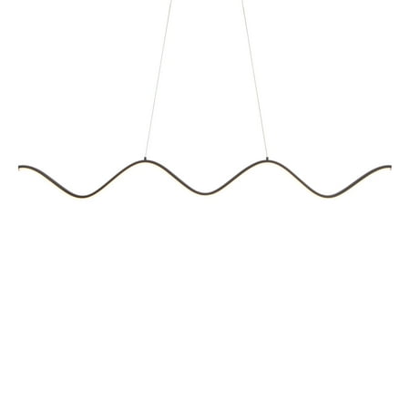 

WAC Lighting Morae 44 LED 3000K Contemporary Aluminum Linear Pendant in Black