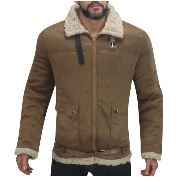 Puntoco Abrigo Informal De Lana Sintética De Moda Para Hombre, Abrigo Grueso De Manga Larga Sin Capucha, Chaqueta/Abrigo Informal