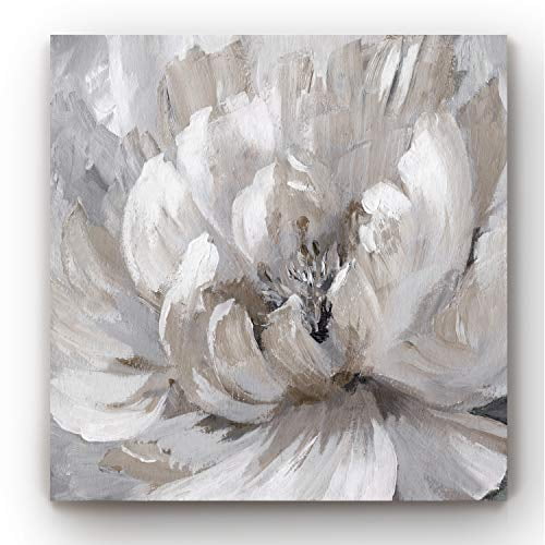 Neutral Color Wall Art, Wall Décor Canvas, Beaches, Floral, Animals, Bohemian, & Vintage Styles, Ready to Hang -Burst of Spring 24X24