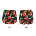 thumbnail image 3 of Pofeuu Tomatoes Print Women's Athletic Shorts Running Workout Shorts Tummy Control Quick Dry Gym Shorts with Pockets Double layer sports shorts-XX-Large, 3 of 7