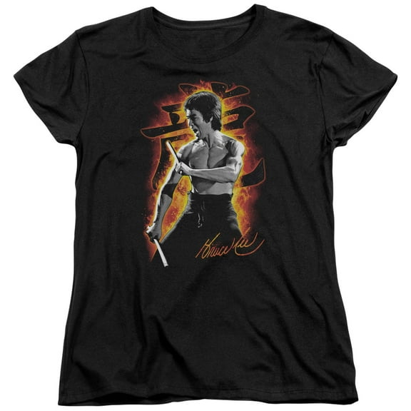 Bruce Lee - Dragon Fire - Women's Short Sleeve Shirt - Large