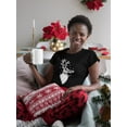 thumbnail image 2 of Mommy Reindeer Christmas Women Black T-Shirt, Female Medium, 2 of 4
