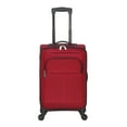 thumbnail image 5 of Protégé 7-Piece Softside Luggage Set, Includes Carry On, Medium Checked and Large Checked Spinners and Matching Packing Cubes, Merlot Red, 5 of 16