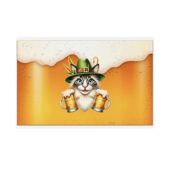 Best Ragdoll Dad Proud Beer Lover Happy Oktoberfest Doormat Cat Lover Kitten Owner Gifts Idea Indoor Outdoor Welcome Mat - 02016