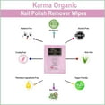 thumbnail image 6 of Karma Organic Nail Polish Remover Wipes, Soybean Oil & Lavender Oil, Non-Toxic, Vegan, Cruelty-Free, Pack of 10, Purple, 6 of 9