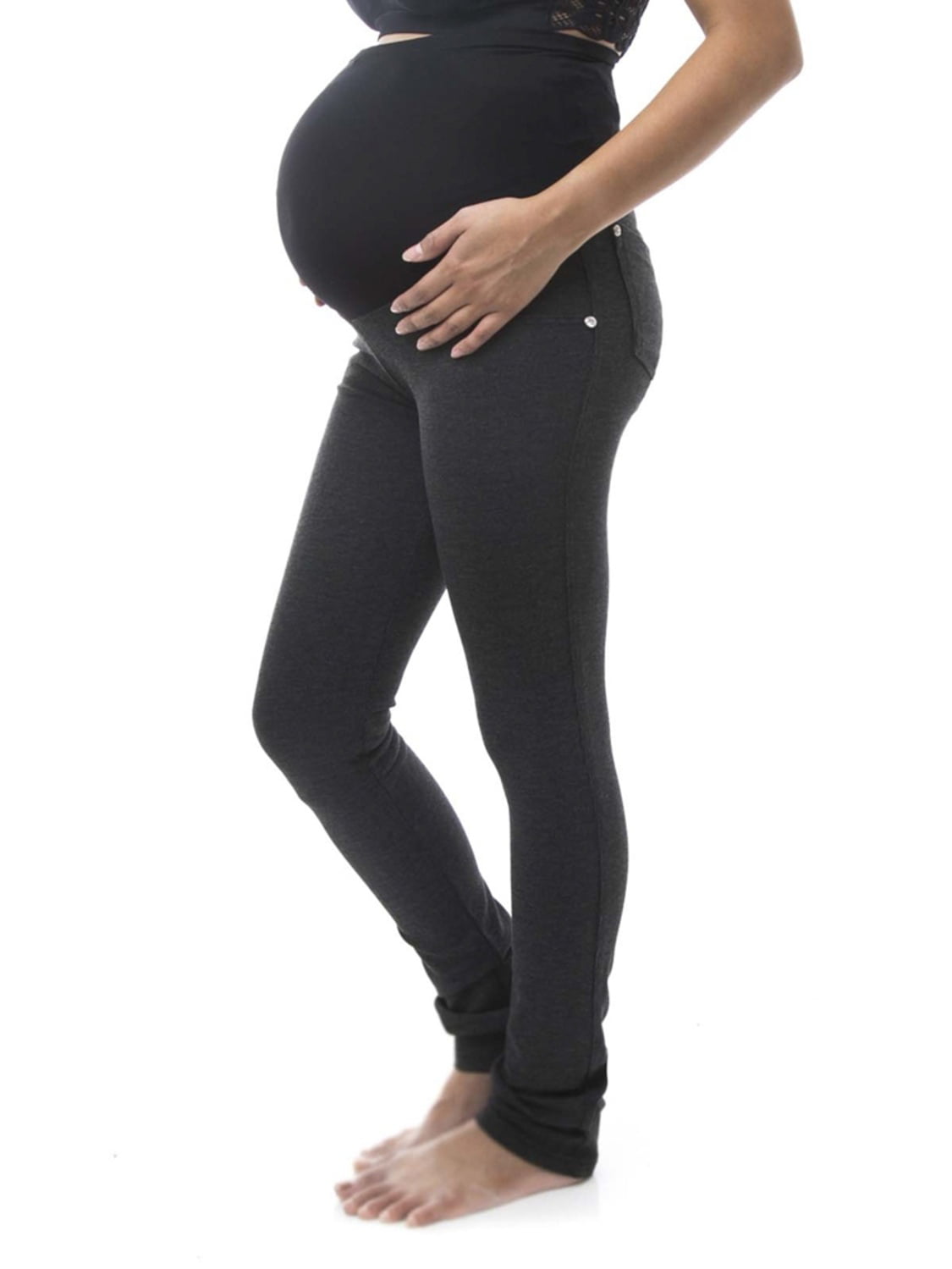 eForCity - Casual Pregnant Women Slim Stretch Maternity Leggings Skinny ...