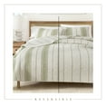 thumbnail image 4 of Great Bay Home White Green Polyester Quilts, Queen - Reversible, 4 of 5