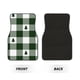 thumbnail image 2 of Balery Green White Lumberjack Plaid Juego de 4 Alfombrillas para Auto, Revestimientos de Caucho Resistente, Diseño Antideslizante, 2 of 7