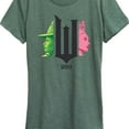 thumbnail image 3 of Wicked - Elphaba And Glinda Side Profile - Women's Short Sleeve Graphic T-Shirt, 3 of 5