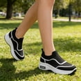 thumbnail image 6 of BERANMEY Women's Slip On Walking Shoes Lightweight Breathable Mesh Sneakers with Arch Support Soft Foam Cushion for Work Casual Comfort Non Slip, 6 of 9