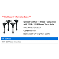 thumbnail image 2 of Ignition Coil Kit - 4-Piece - Compatible with 2014 - 2019 Nissan Versa Note 2015 2016 2017 2018, 2 of 2