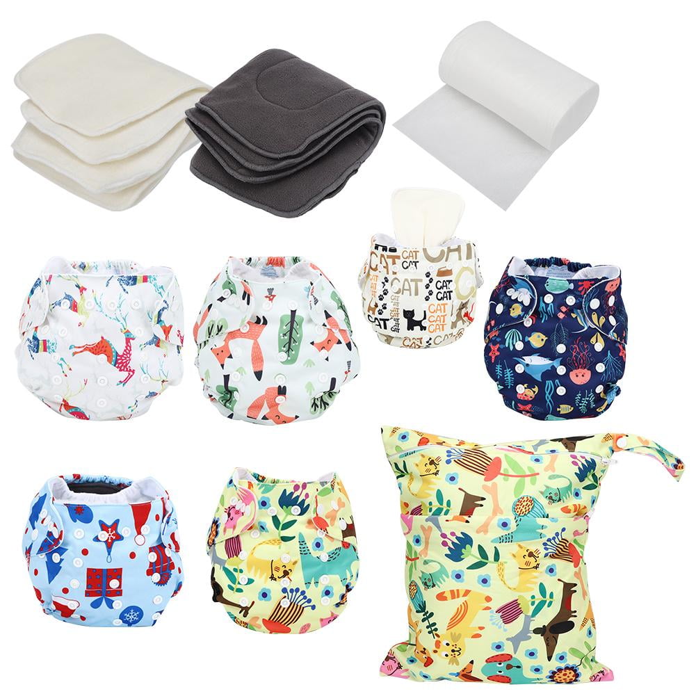 LYUMO Nappy Liner, Baby Cloth Diaper,Reusable Cloth Diaper Pants Disposable Nappy Insert Pad ...
