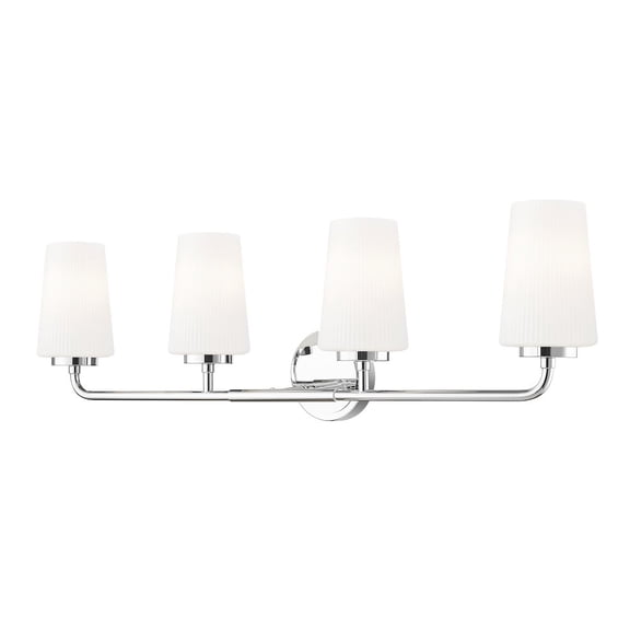 Z-Lite Montford 4 Light Vanity in Chrome color, Steel frame