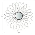 thumbnail image 3 of Safavieh Ravin 35 in. Floral Sunburst Round Mirror, Champagne, 3 of 4