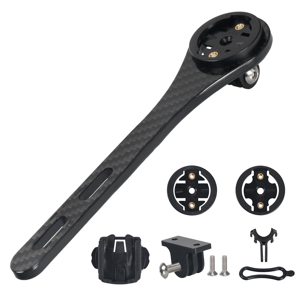 Full Carbon Fiber Cycling Road Bike Handlebar Stem Computer Mount