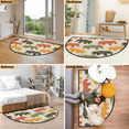thumbnail image 7 of CURLYOOT Elephant Half Round Door Mat 40'' x 63'', Indoor Outdoor Entrance Rug, Semi Circular Area Rug, Non Slip Washable Absorbent Doormat, Laundry Room Rug, 7 of 7