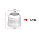 thumbnail image 1 of High Quality Aluminum AN4 AN6 AN8 AN10 AN12 AN16 AN20 Straight Male For Fittting Bung Nut Hose Fitting Silver~0904, 1 of 1