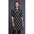 thumbnail image 3 of Bimba Robe Kurta Droite pour Femmes à Col Mandarin Imprimée Kurti Courte Hauts, 3 of 6