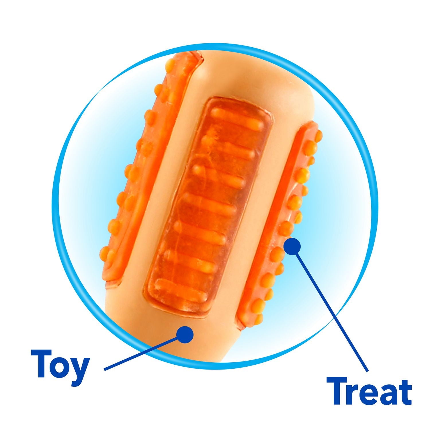 Hartz Chew & Clean Chicken Drumstick Extra Small Dog Toy, Flavoured embedded Treats